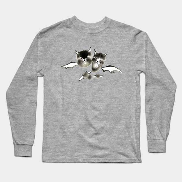 Hallow cats Long Sleeve T-Shirt by juliewu